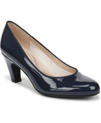 Lux Navy Faux Patent Leather