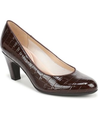 Dark Brown Croco Faux Leather
