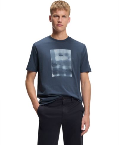 BOSS by Hugo Boss Men's Printed Artwork Cotton-Jersey T-Shirt
