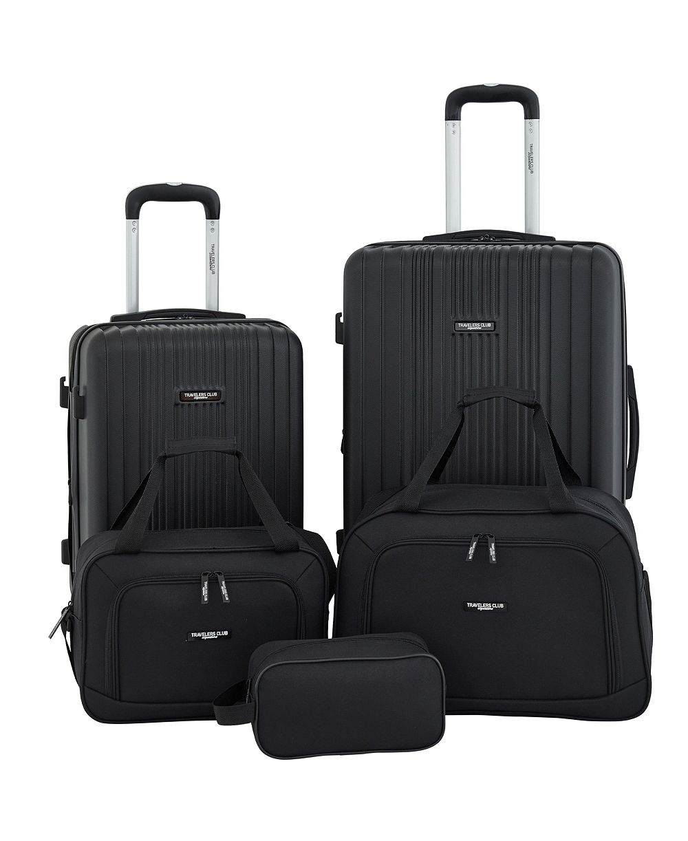 Travelers Club 5-Piece Velocity Expandable Rolling Hardside Luggage Set