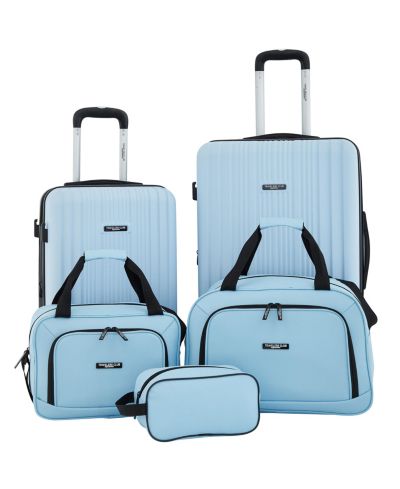 Набор из 5 чемоданов Travelers Club Velocity Expandable Rolling Hardside Luggage