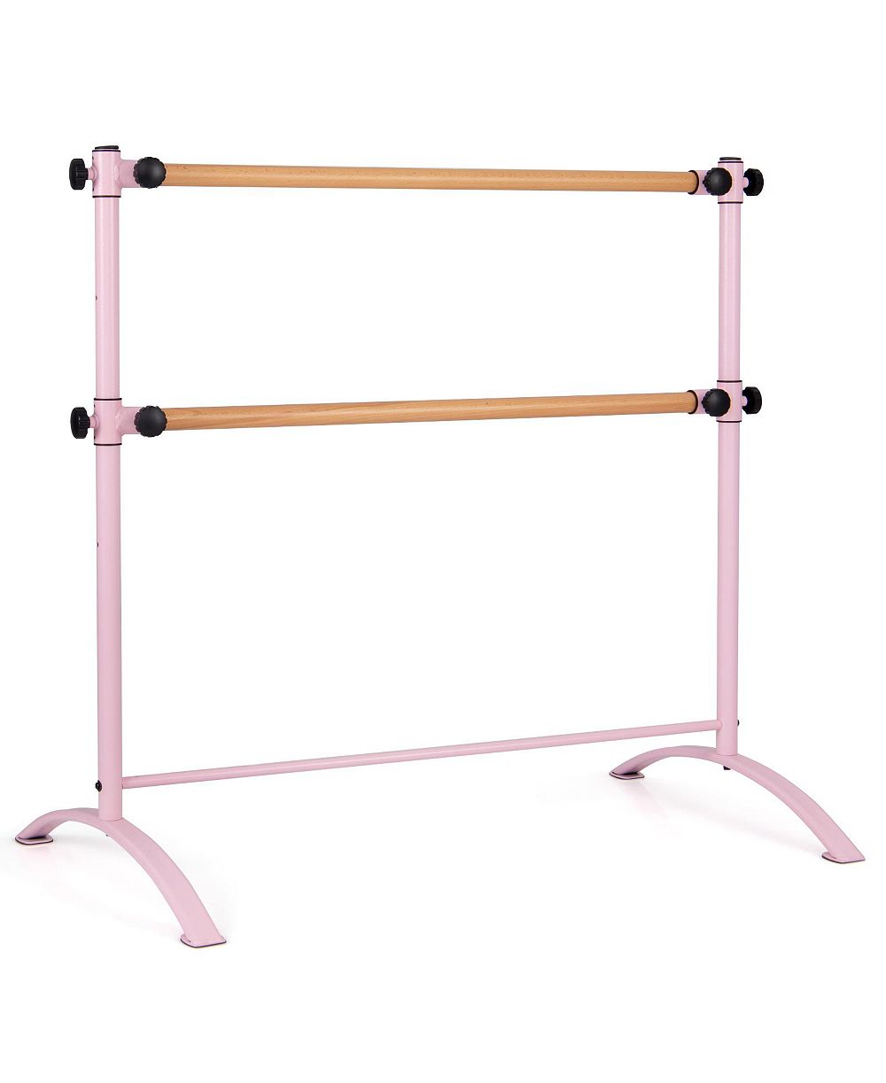 Portable Freestanding Double Ballet Barre for Home Dance and Stretching