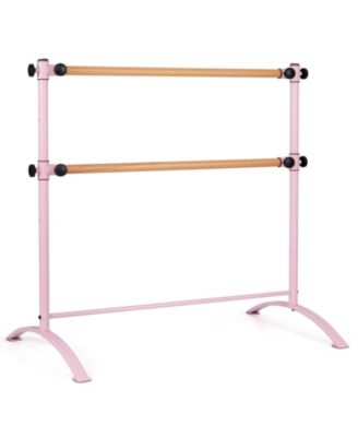 Portable Freestanding Double Ballet Barre for Home Dance and Stretching