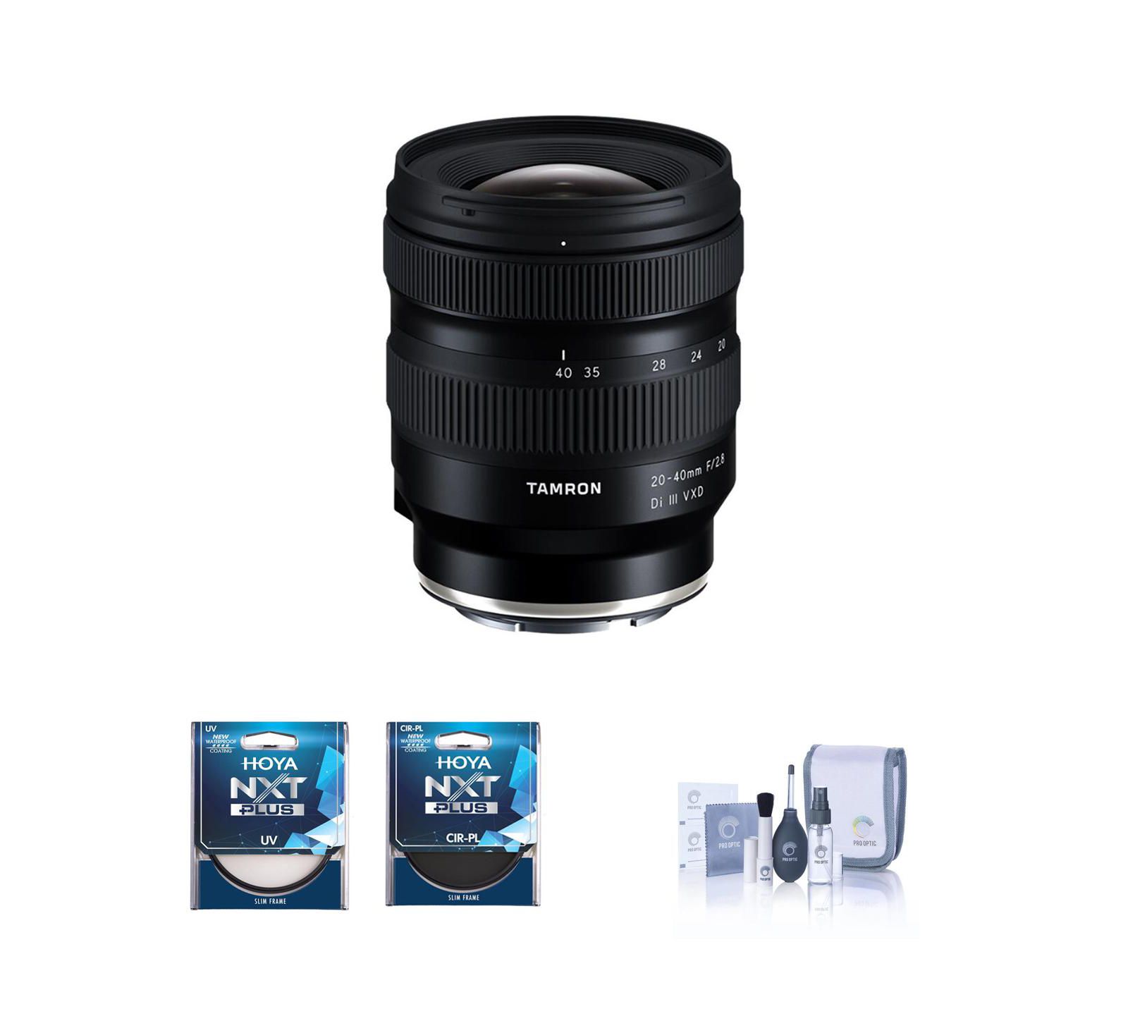 Tamron 20-40mm f/2.8 Di III VXD объектив для Sony E, комплект с фильтрами Tiffen 67mm UV и CPL