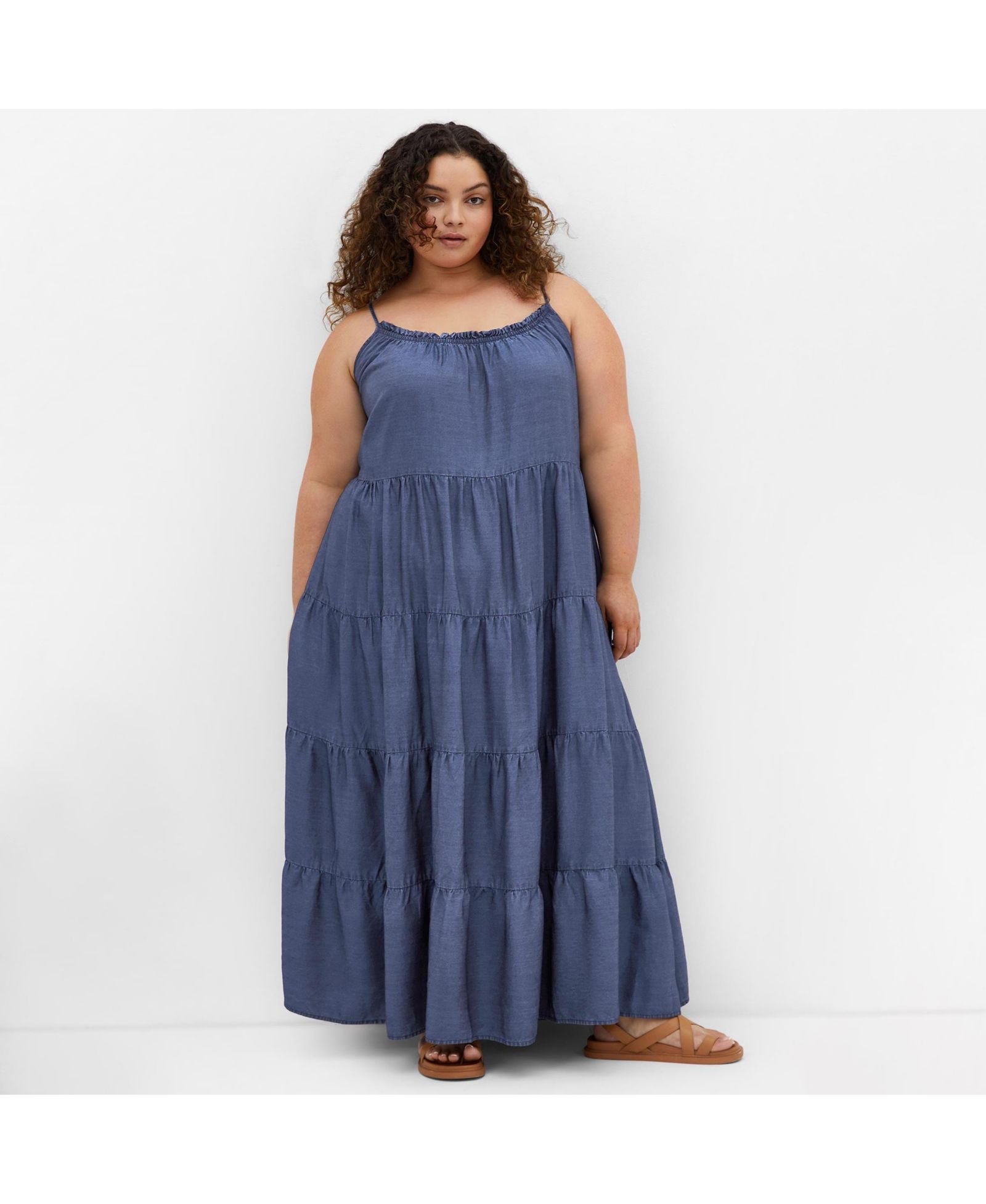 CITY CHIC Plus Size Island Tier Maxi Dress