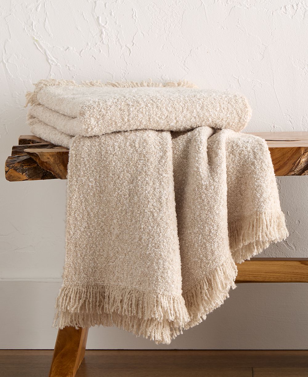 Oake Heathered Boucle плед, 50" x 60"