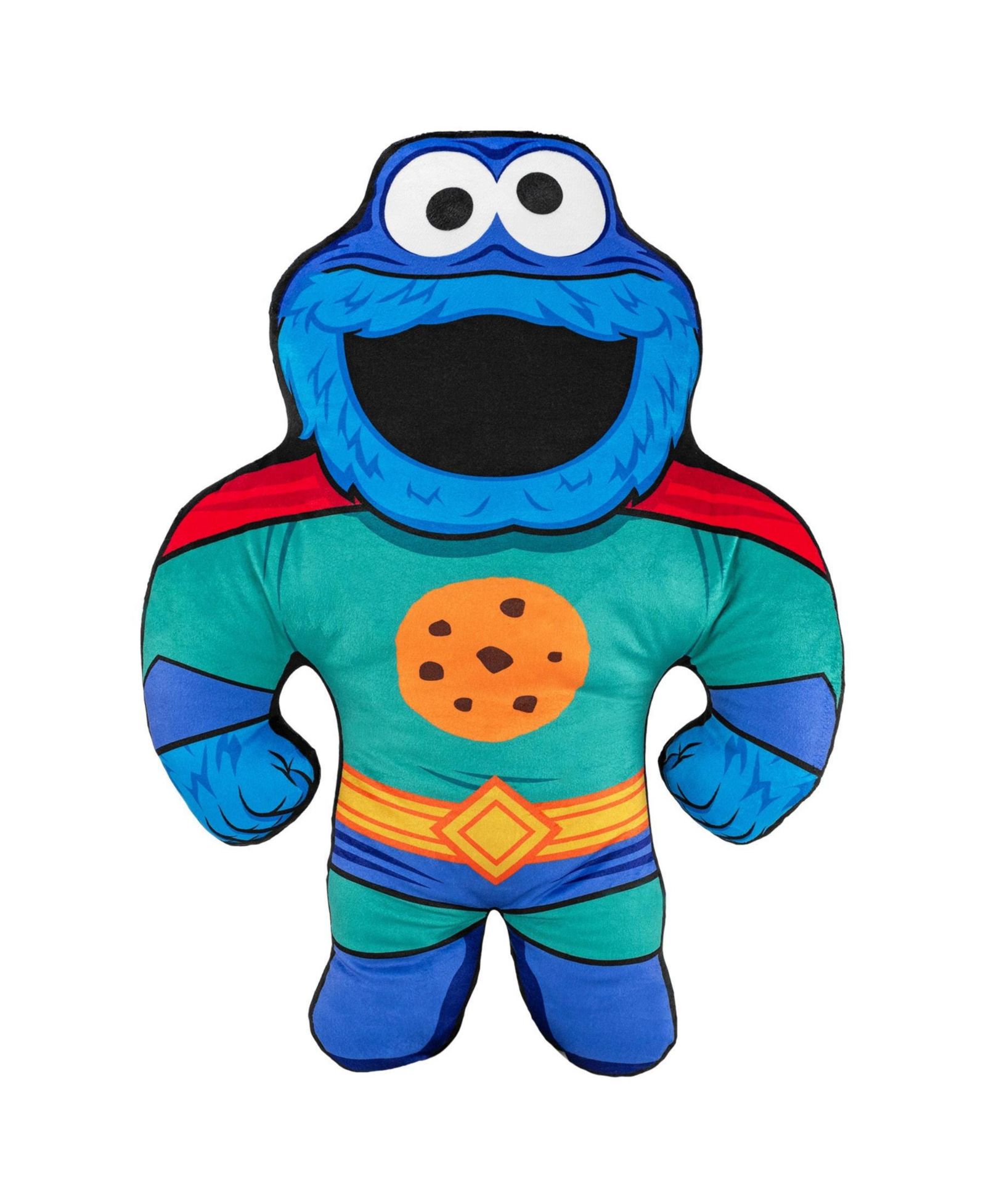Мягкая игрушка Bleacher Creatures Sesame Street Cookie Monster Superhero 24" Bleacher Buddy