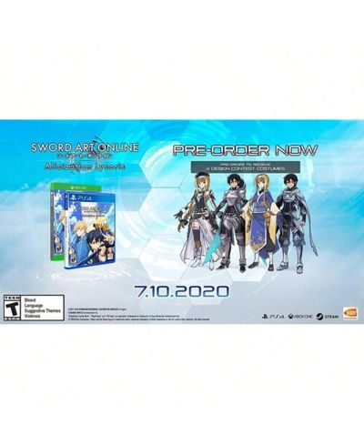 Sword Art Online Alicization Lycoris Standard Edition PlayStation 4