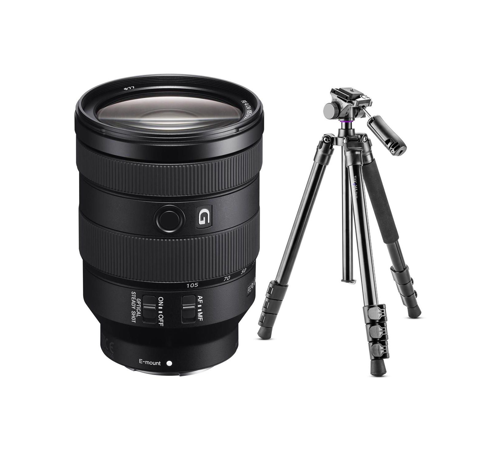 Объектив Sony FE 24-105mm f/4 G OSS для Sony E с штативом Takama