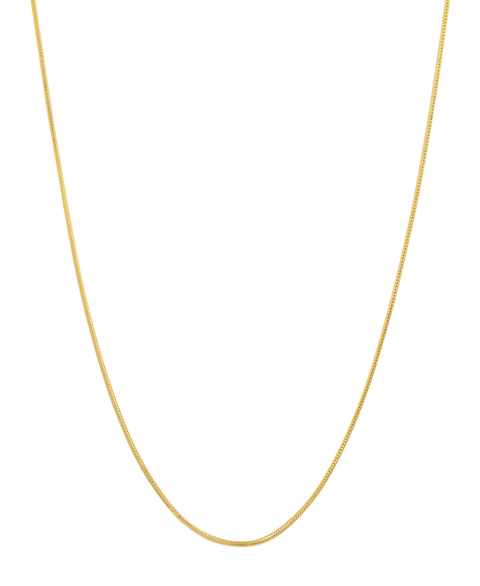 Steeltime Women's 14K Gold Plated Snake Chain Necklace