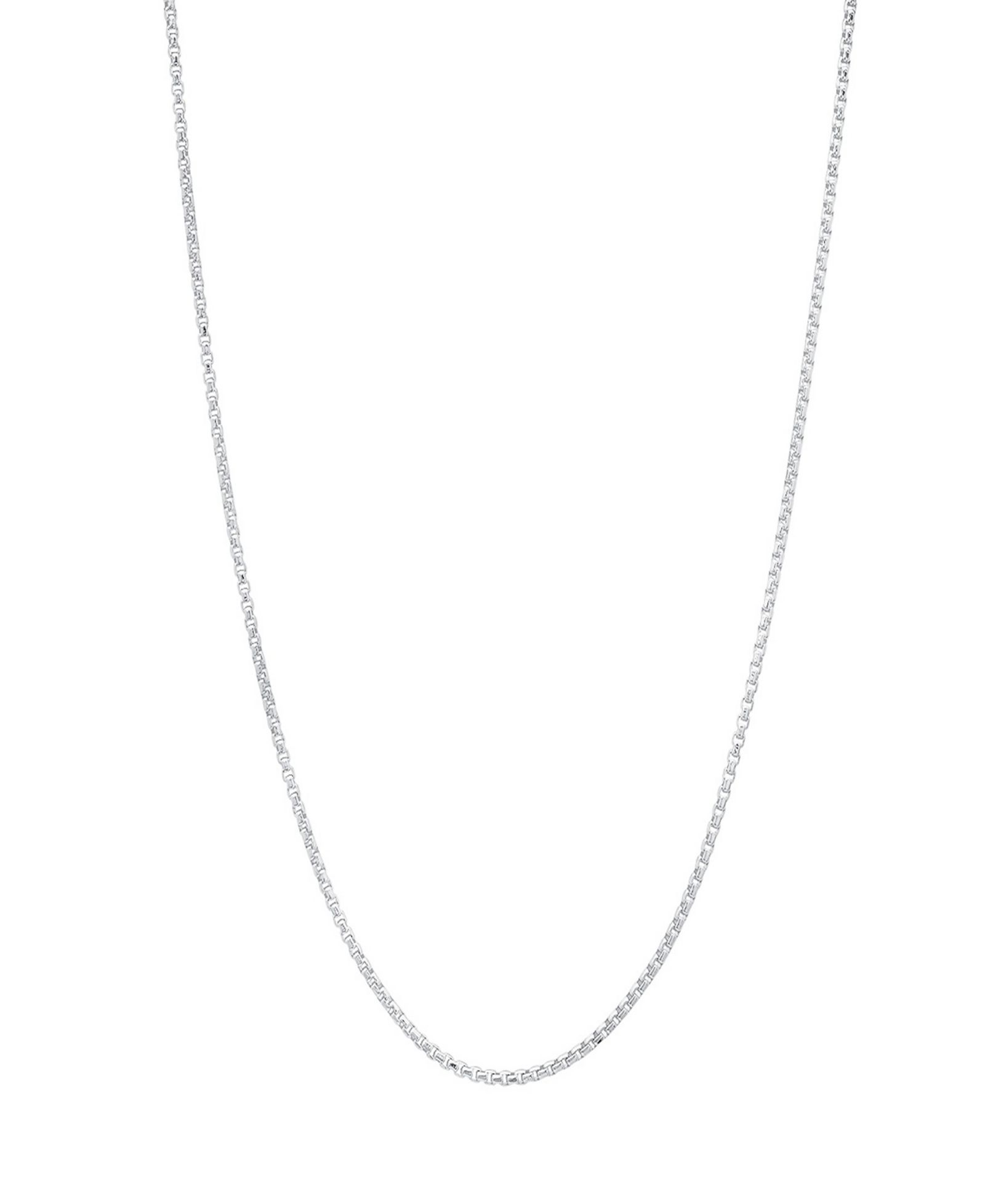 Унисекс цепочка-ожерелье Steeltime Sterling Silver Box Chain