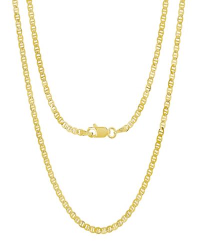 Steeltime Унисекс ожерелье Mariner Superflat 14K Gold Plated
