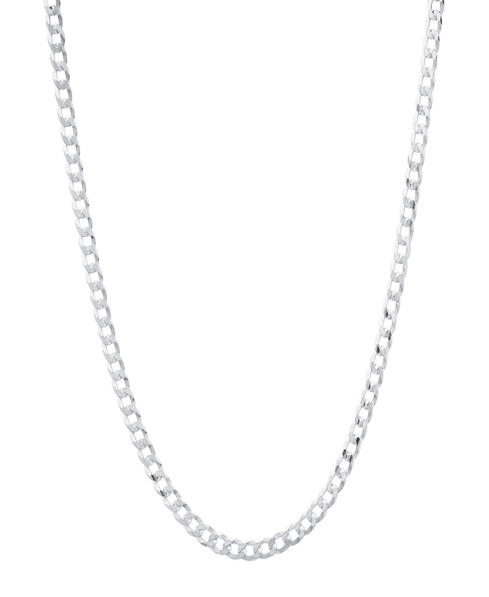 Ожерелье Steeltime Unisex Sterling Silver Cuban Superflat