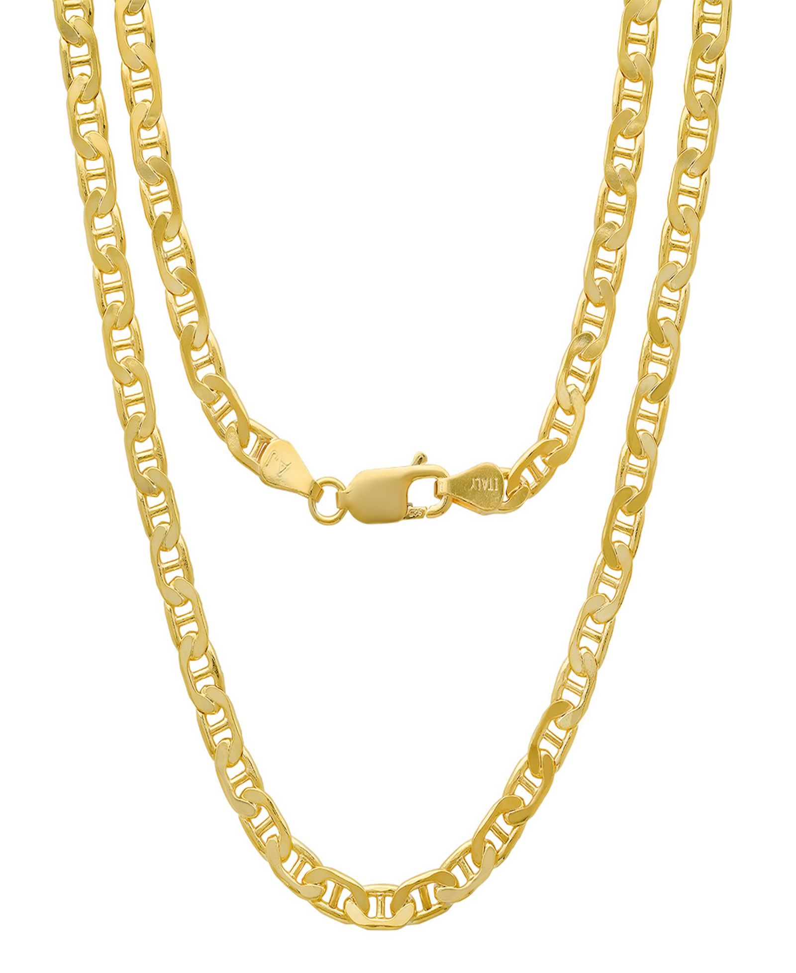 Steeltime Унисекс ожерелье Mariner Superflat с напылением 14K Gold