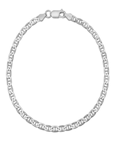 Steeltime Unisex Sterling Silver 120 Mariner Superflat 8.5" Bracelet