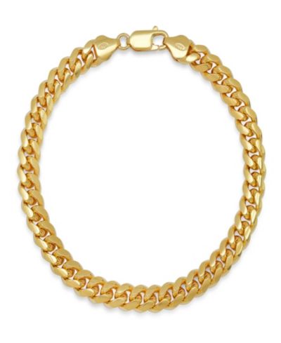 Унисекс браслет Steeltime Sterling Silver Cuban Link Chain
