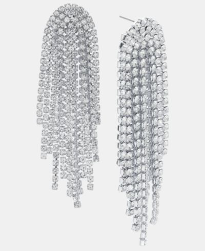I.N.C. International Concepts Crystal Shaky Chandelier Earrings, Macy's Exclusive