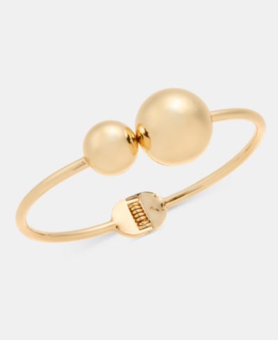 Браслет I.N.C. International Concepts Gold-Tone Beaded Cuff