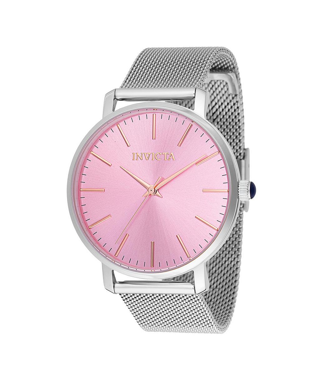 Женские часы Invicta 48843 Angel Quartz 3 Hand Pink Dial
