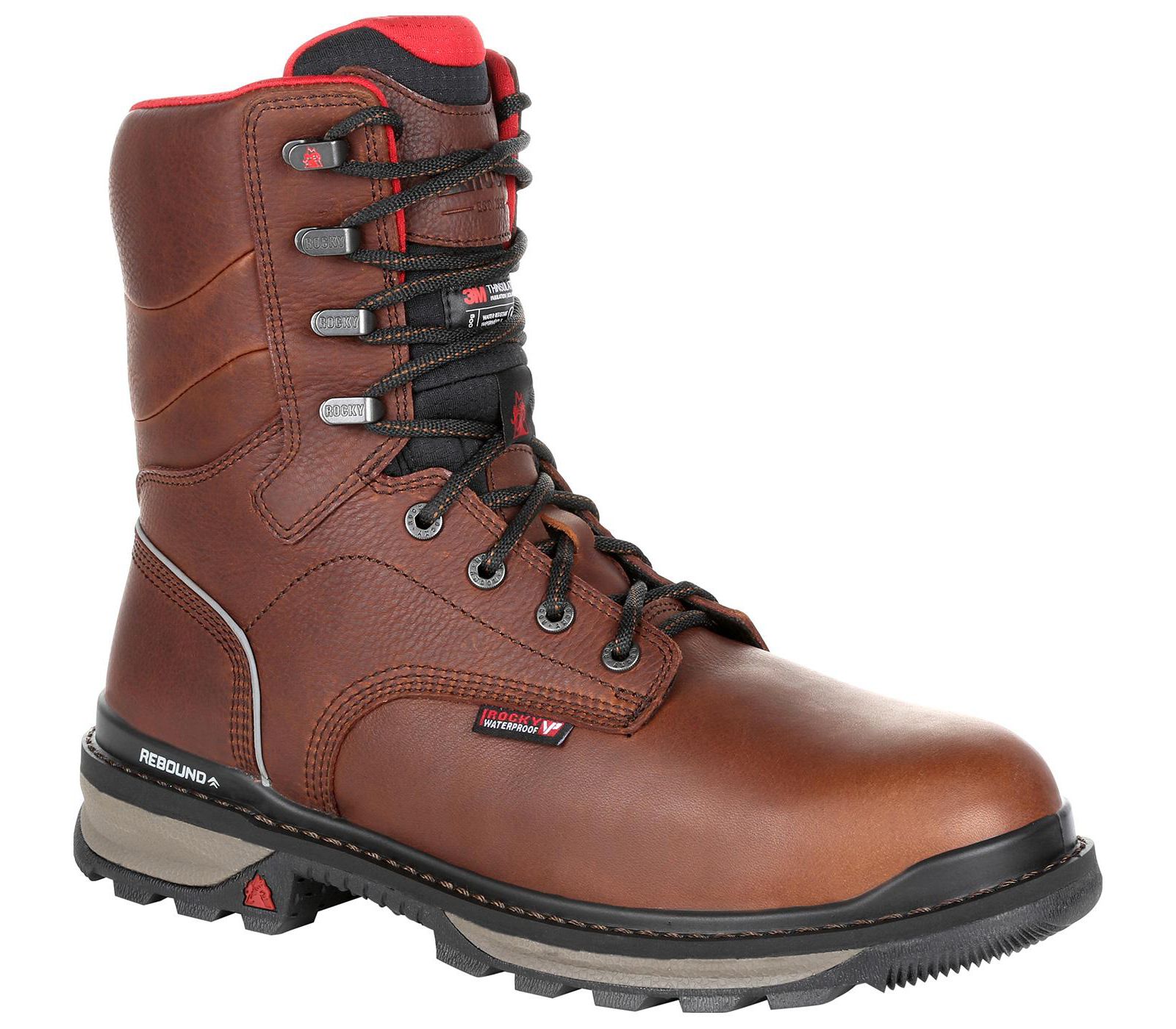 ROCKY Men's Rams Horn Composite Toe Waterproof 800G Insulated Work Boot