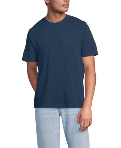 Lands' End Men's Short Sleeve Cotton Linen Tee