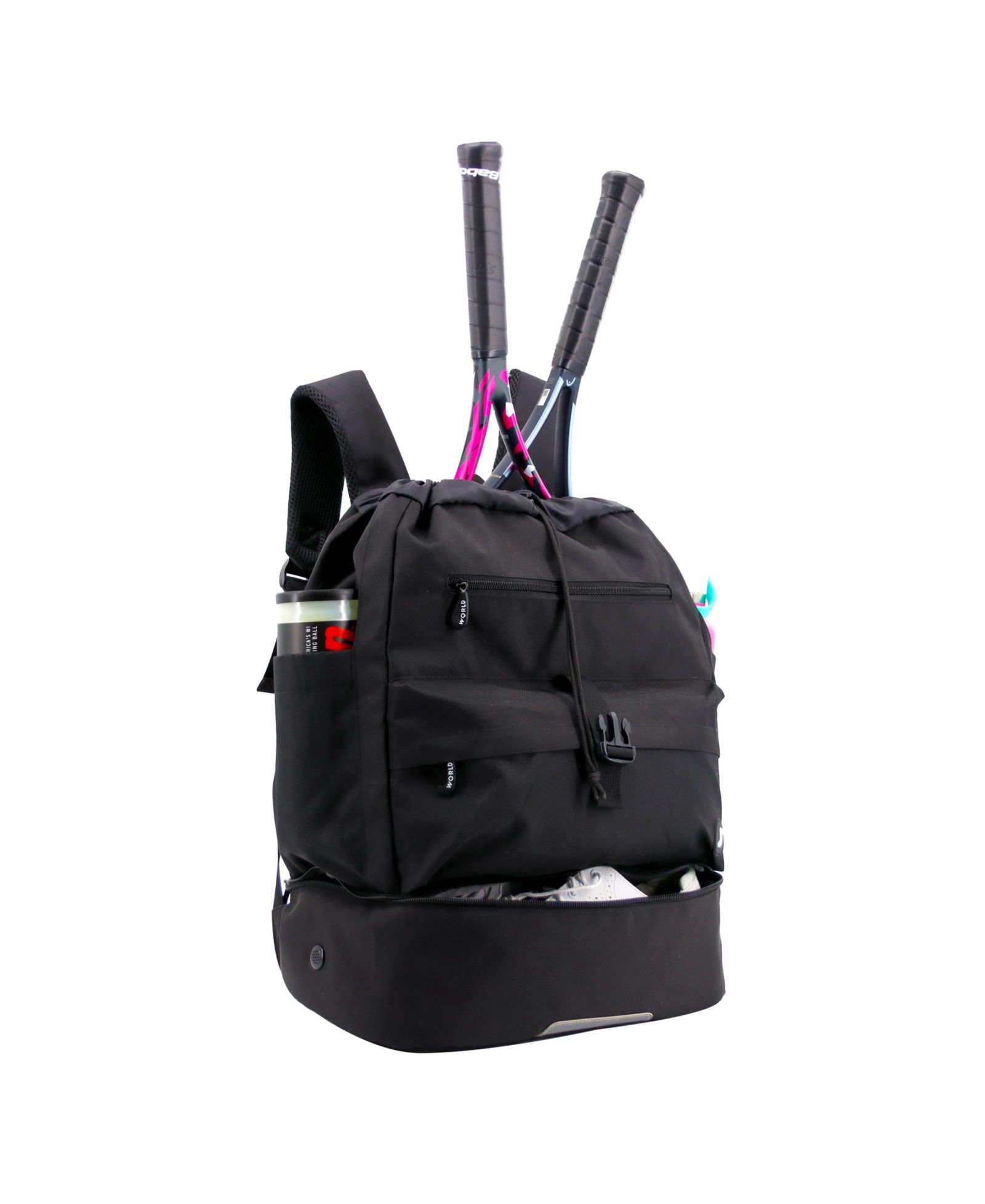 J World ACE Racket Sports Backpack with Racket Protection & Multiple Storage Compartments