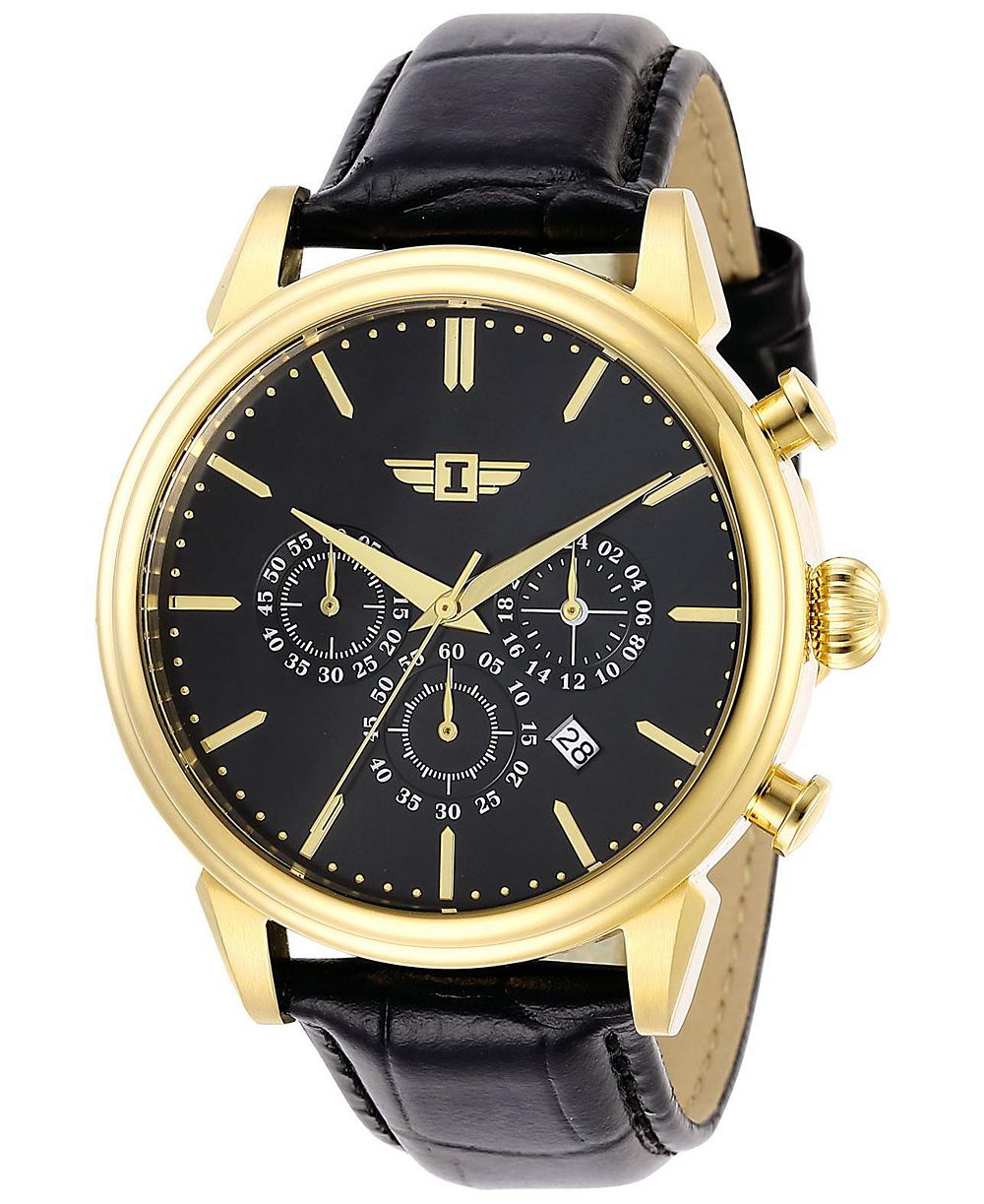 Invicta Мужские наручные часы I by Invicta Quartz Chronograph с черным циферблатом, модель IBI29865