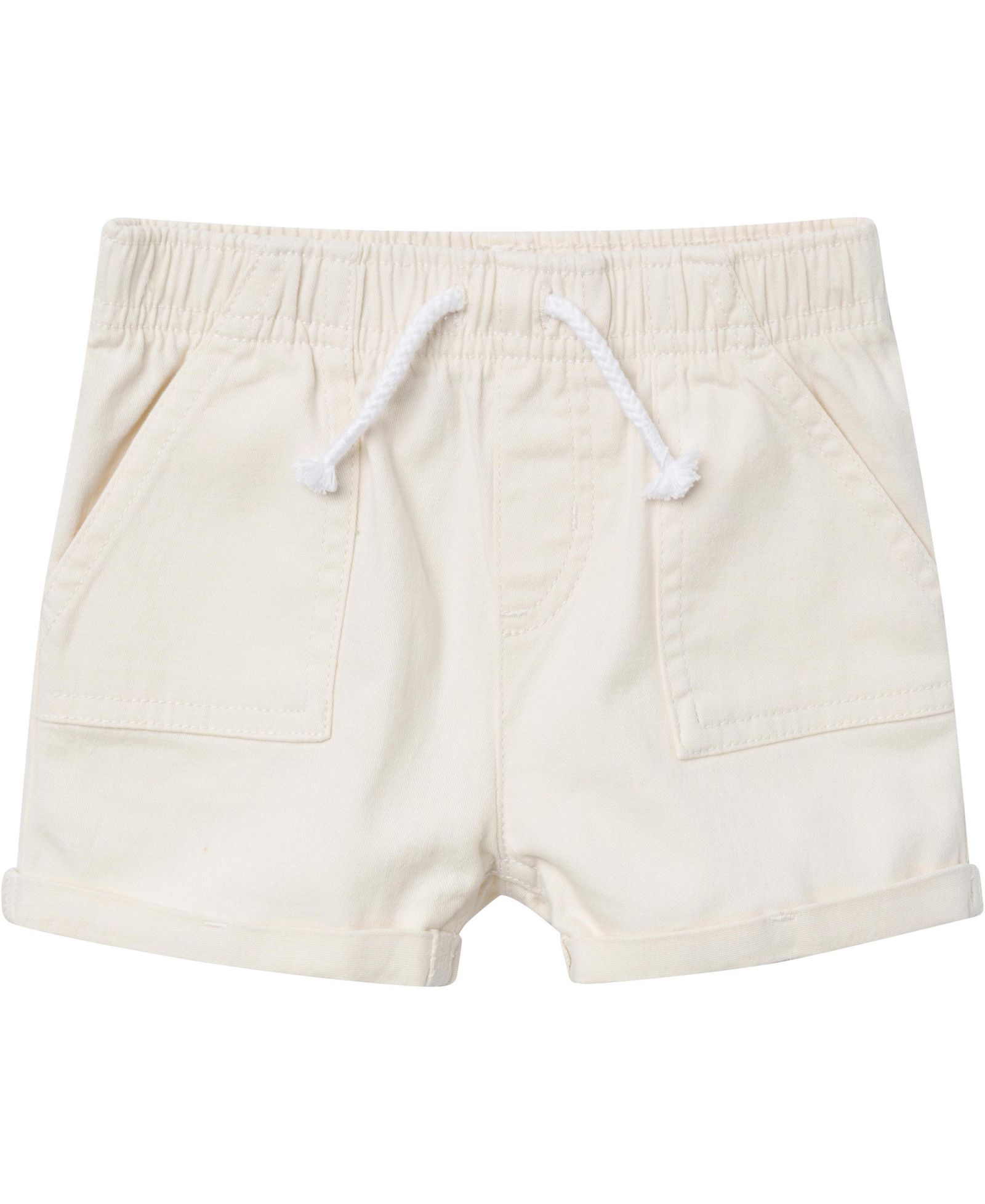 Gerber Baby Girls Twill Shorts, Light Tan