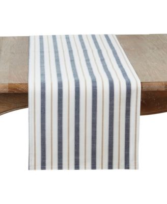 Современная дорожка для стола Saro Lifestyle в полоску 16" x 72"
