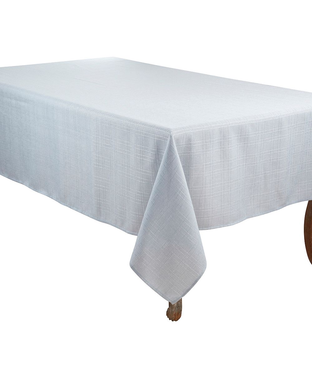Saro Lifestyle Classic Stitched Plaid Tablecloth, 65" x 180"