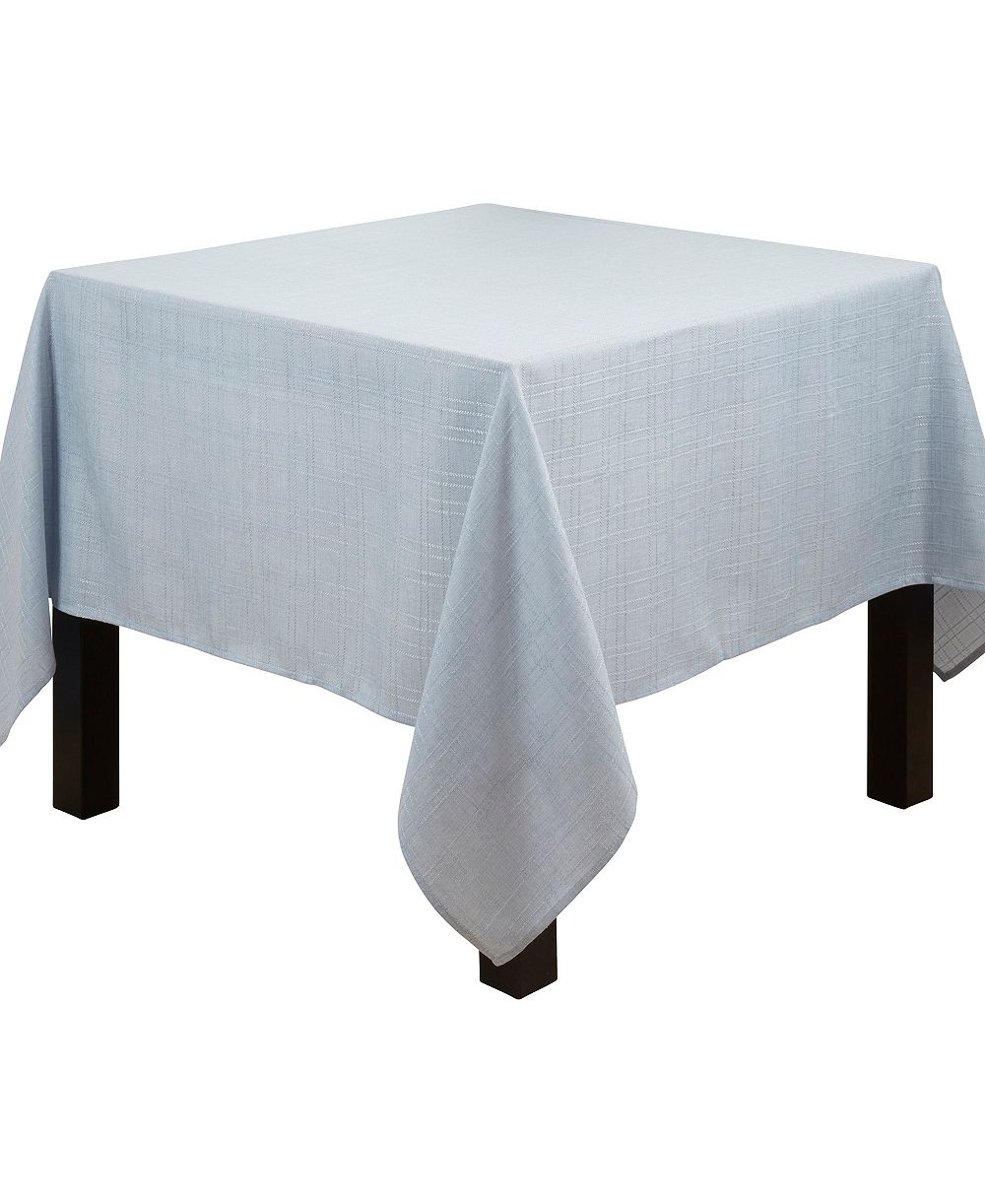 Saro Lifestyle Classic Stitched Plaid Tablecloth, 70" x 70"