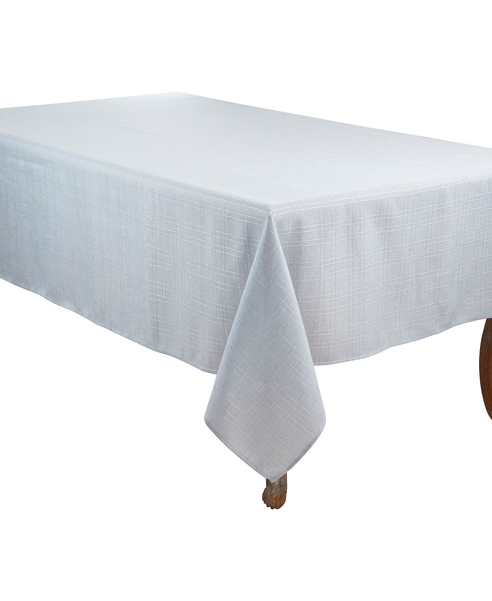 Saro Lifestyle Classic Stitched Plaid Tablecloth, 65" x 104"