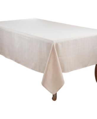 Saro Lifestyle Classic Stitched Plaid Tablecloth, 65" x 120"