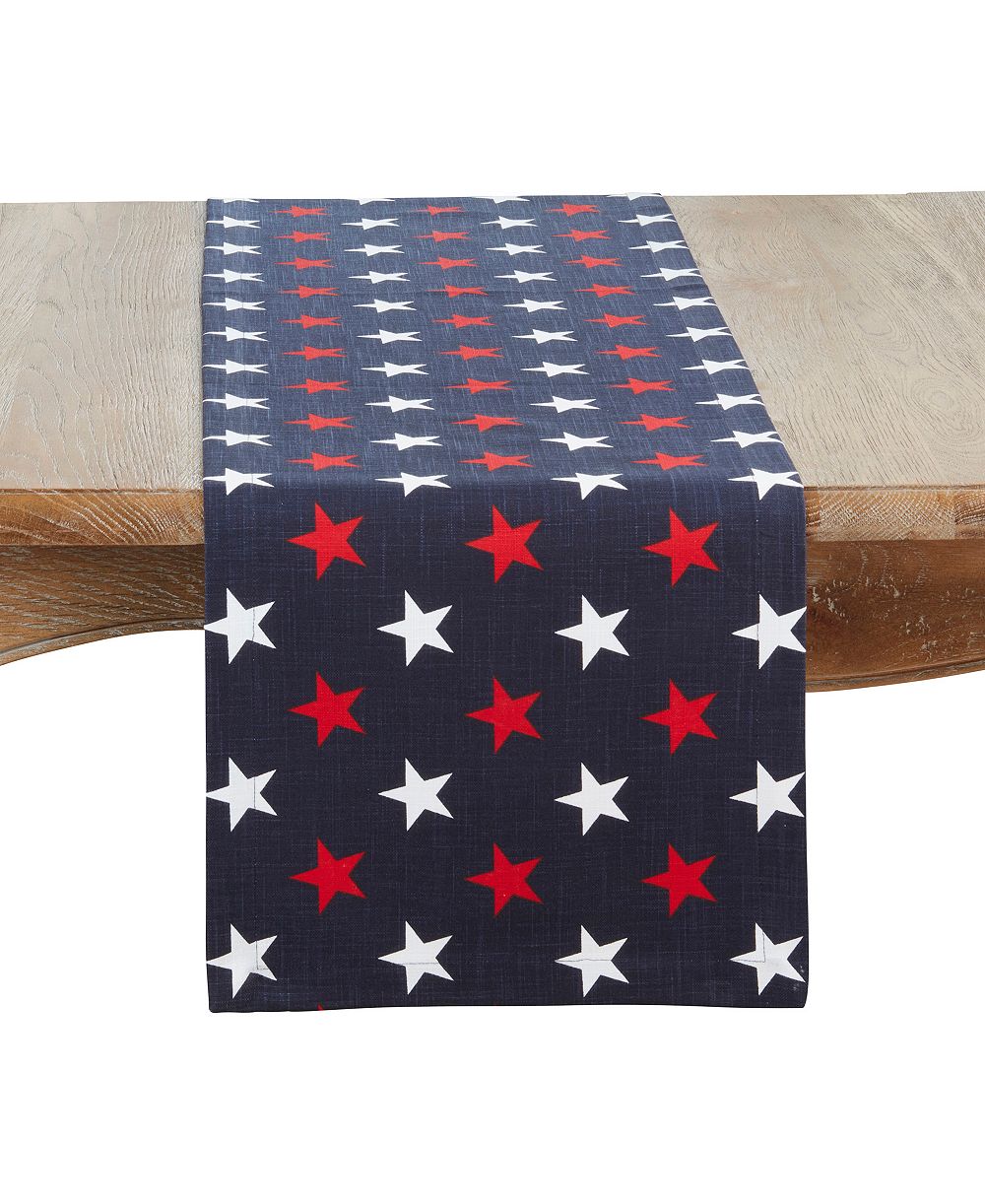 Скатерть Saro Lifestyle Patriotic Americana Stars 14" x 72"