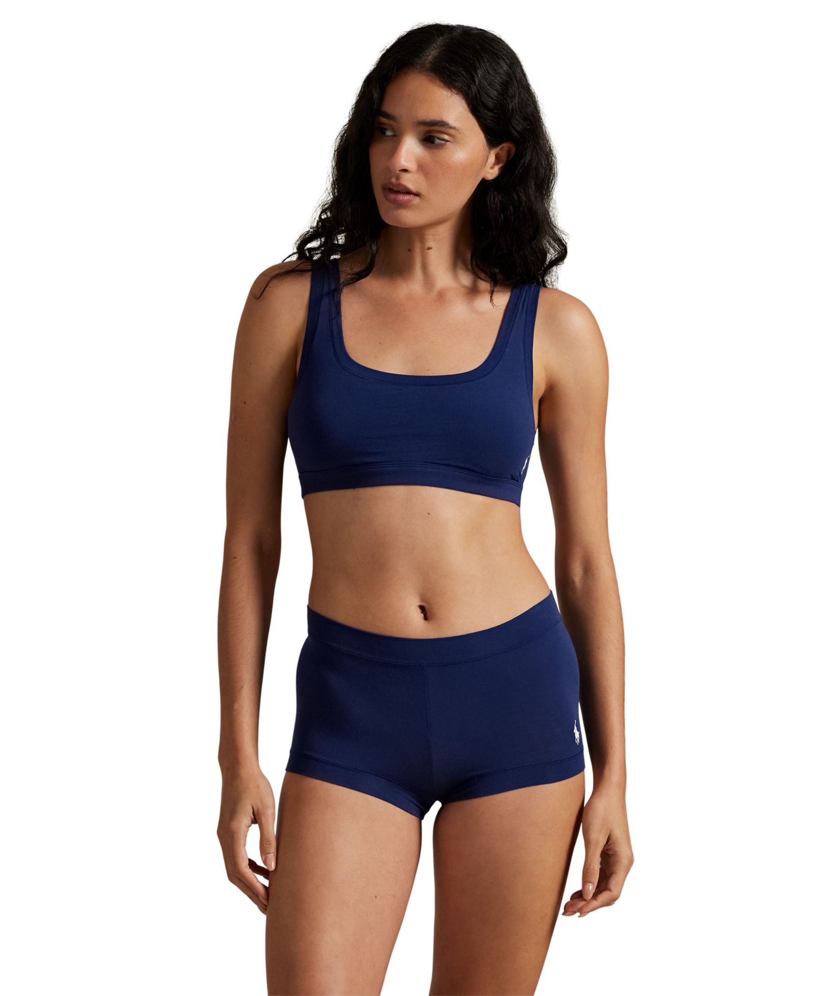 Женские трусики Polo Ralph Lauren Mid-Rise Short 4P0500