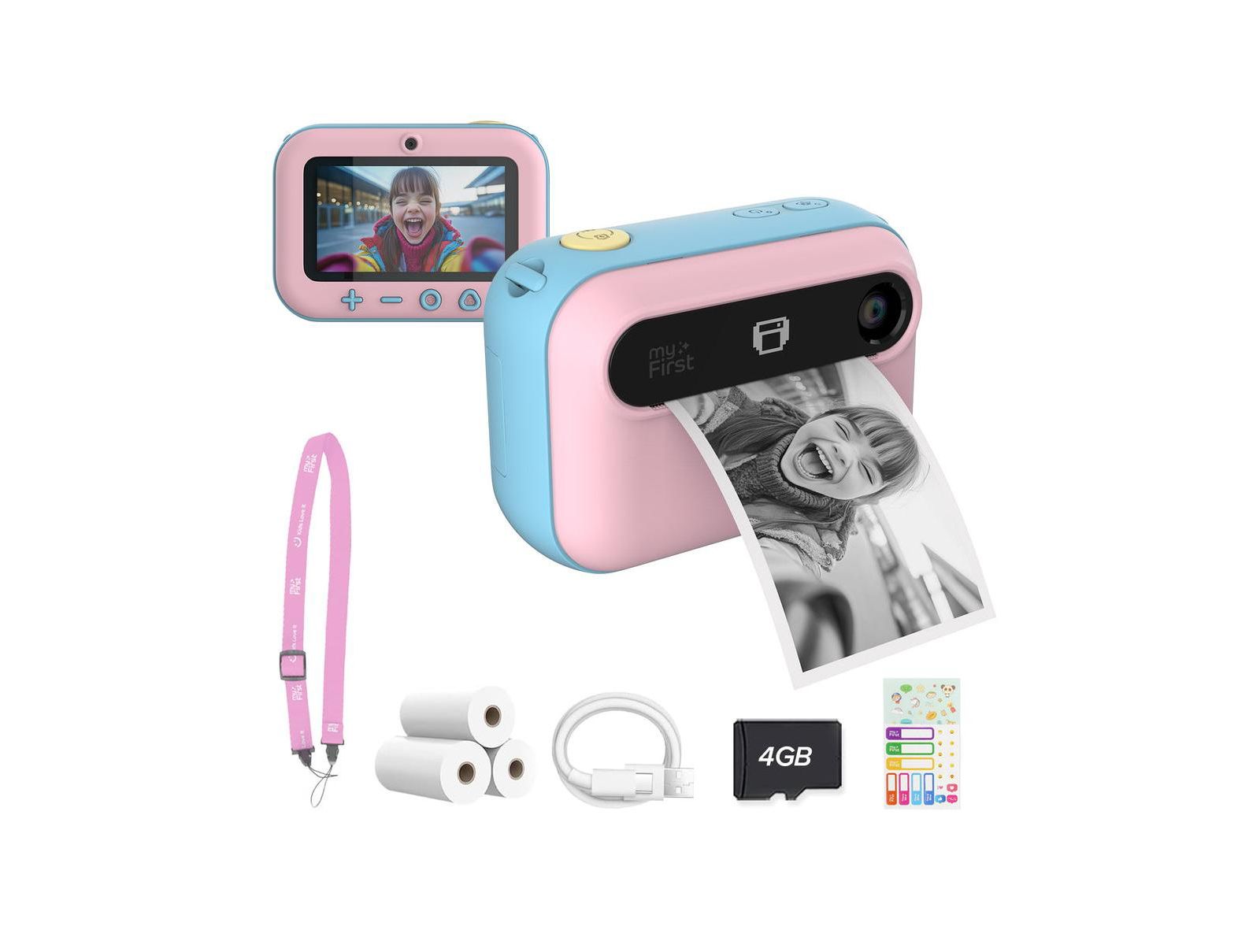 Цифровая камера myFirst Camera Insta 20 с функцией мгновенной печати, 16MP, 1080P