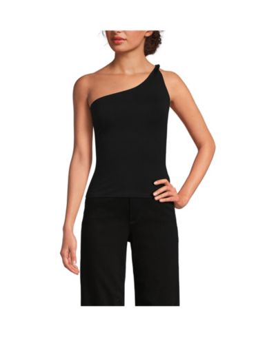 Lands' End Women's Slender One Shoulder Top