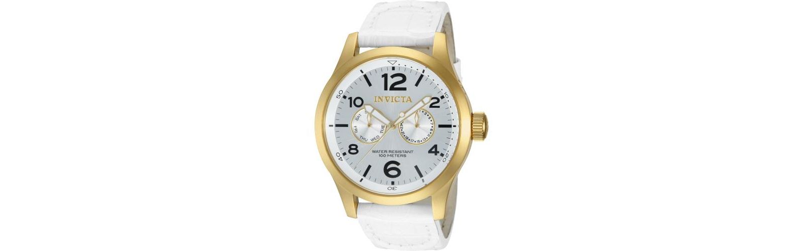 Invicta Men's 12174 Specialty Quartz 3 Hand Silver Dial Watch