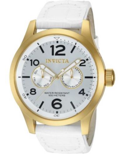 Invicta Men's 12174 Specialty Quartz 3 Hand Silver Dial Watch