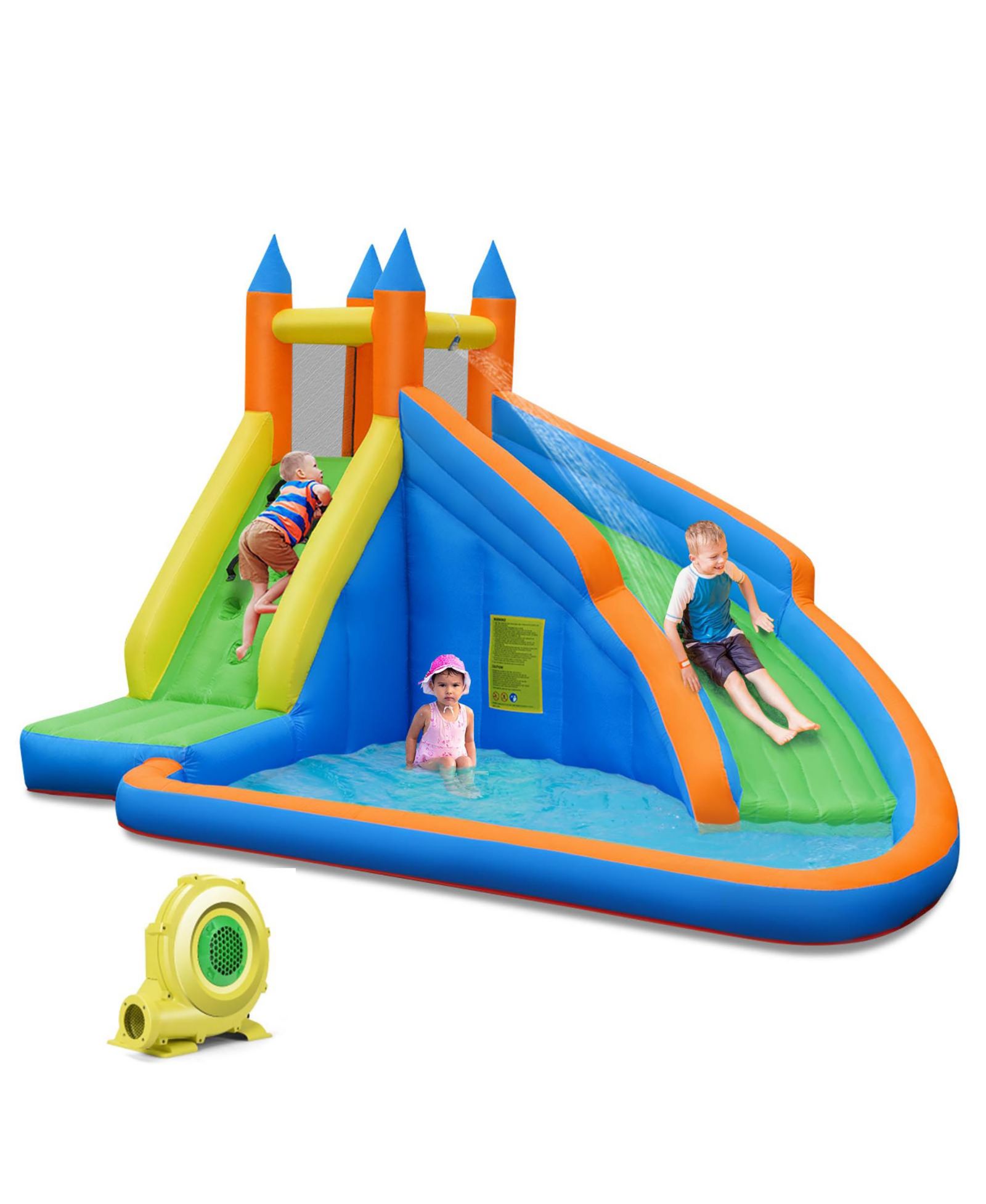 Надувной водный аттракцион Mighty Bounce House Castle Moonwalk Splash