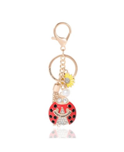 Брелок Juicy Couture Ladybug для женщин с кристаллами и подвеской в виде подсолнуха