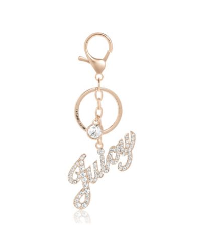 Брелок Juicy Couture Crystal Pave "Juicy" Script Gold-Tone Bling Charm