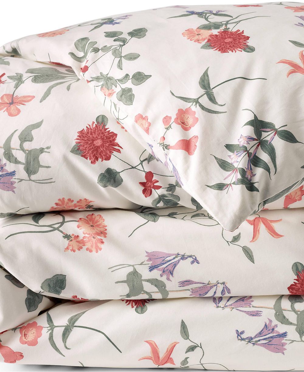 Lands' End Полотно для пододеяльника из гладкого хлопка Percale, 300 нитей