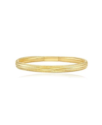 The Lovery Gold Stretch Bangle 14K Gold 5 millimeters