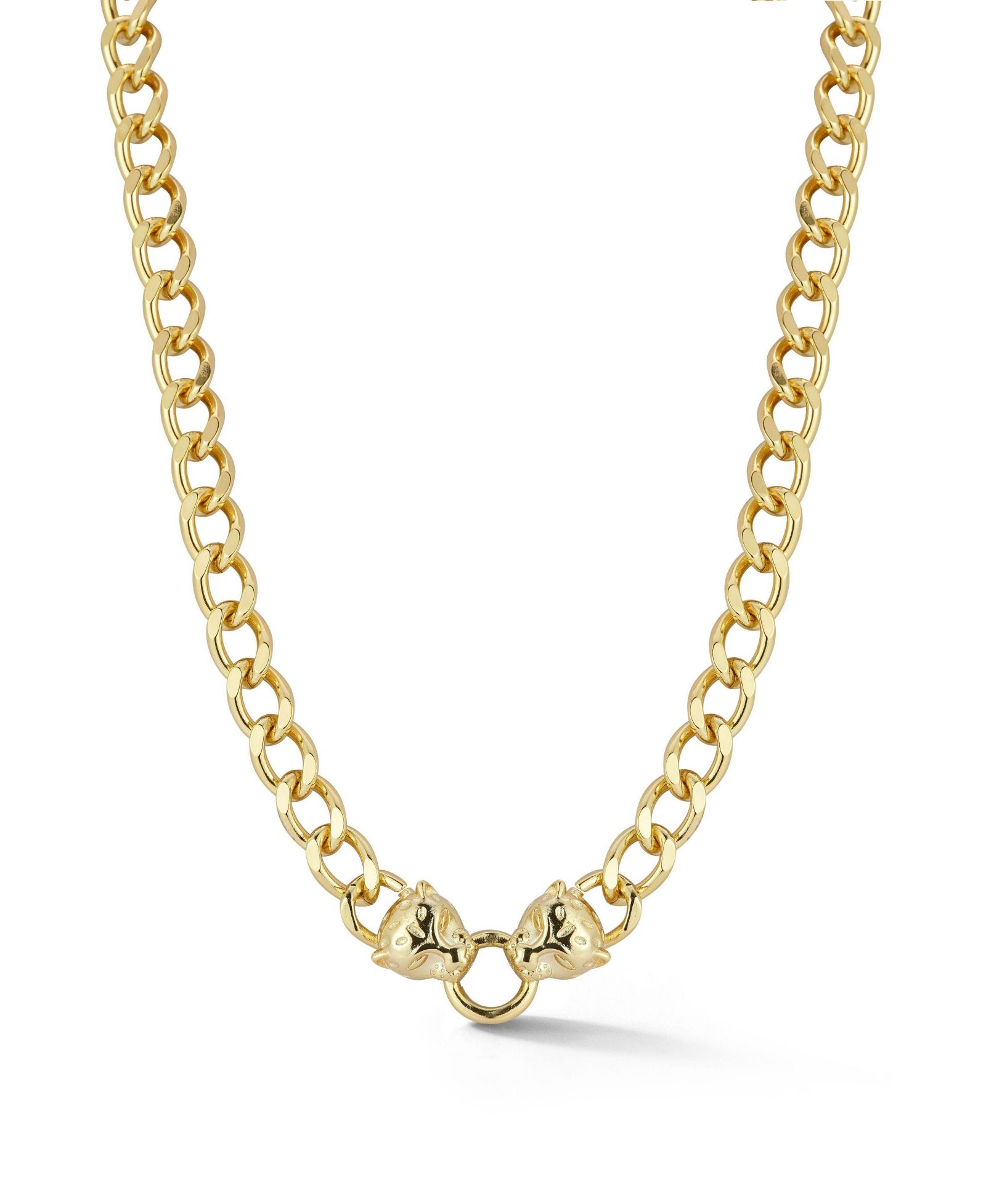 Ожерелье Rachel Zoe Plated Double Panther Head Collar