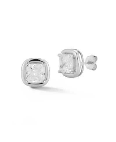 Rachel Zoe Plated Sterling Puffy Square Studs