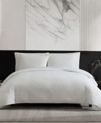 Vera Wang Bark Texture Cotton Jacquard 3-Pc. Comforter Set, King