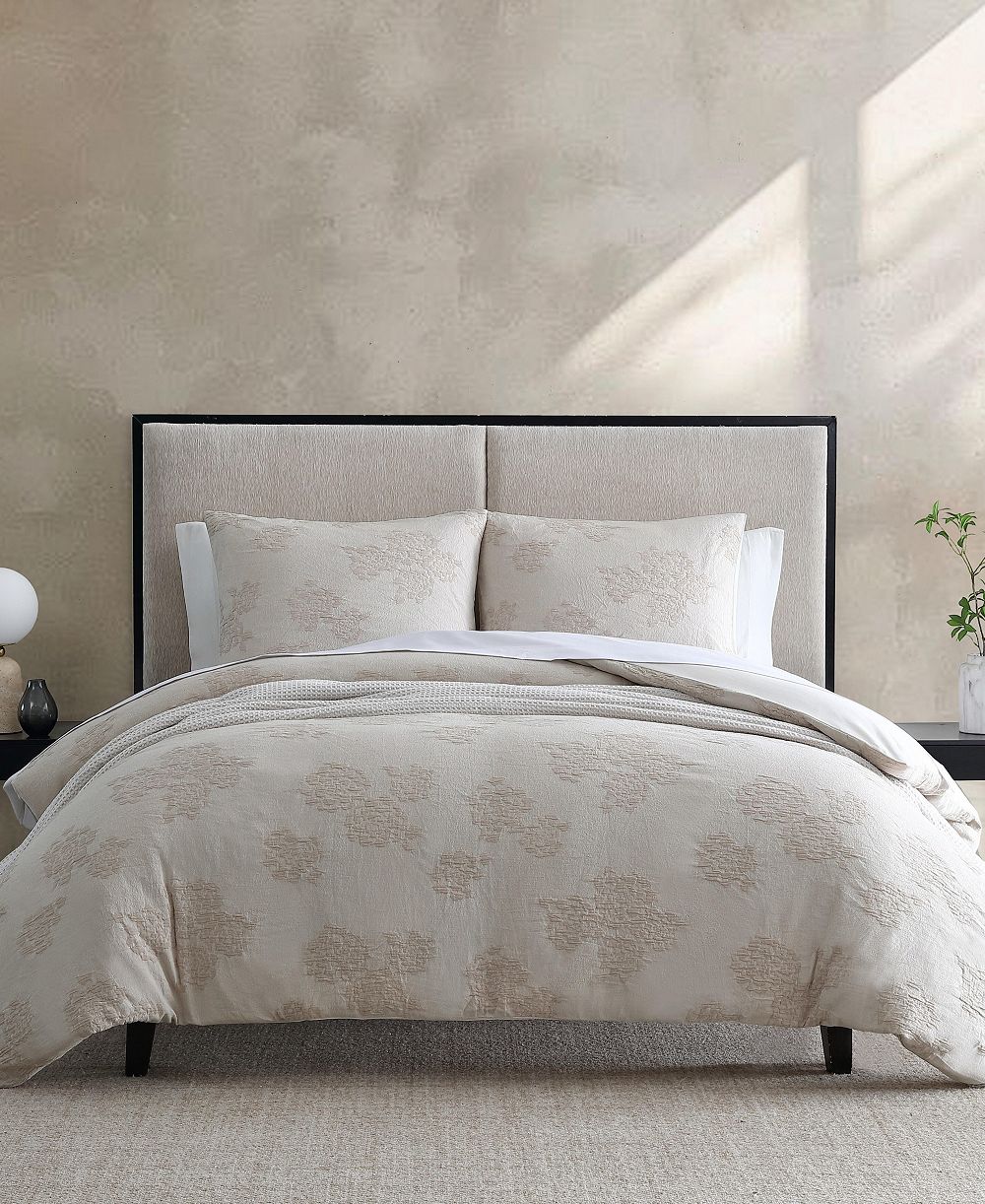 Комплект Vera Wang Roses Cotton Jacquard 3-Pc. Comforter Set, King