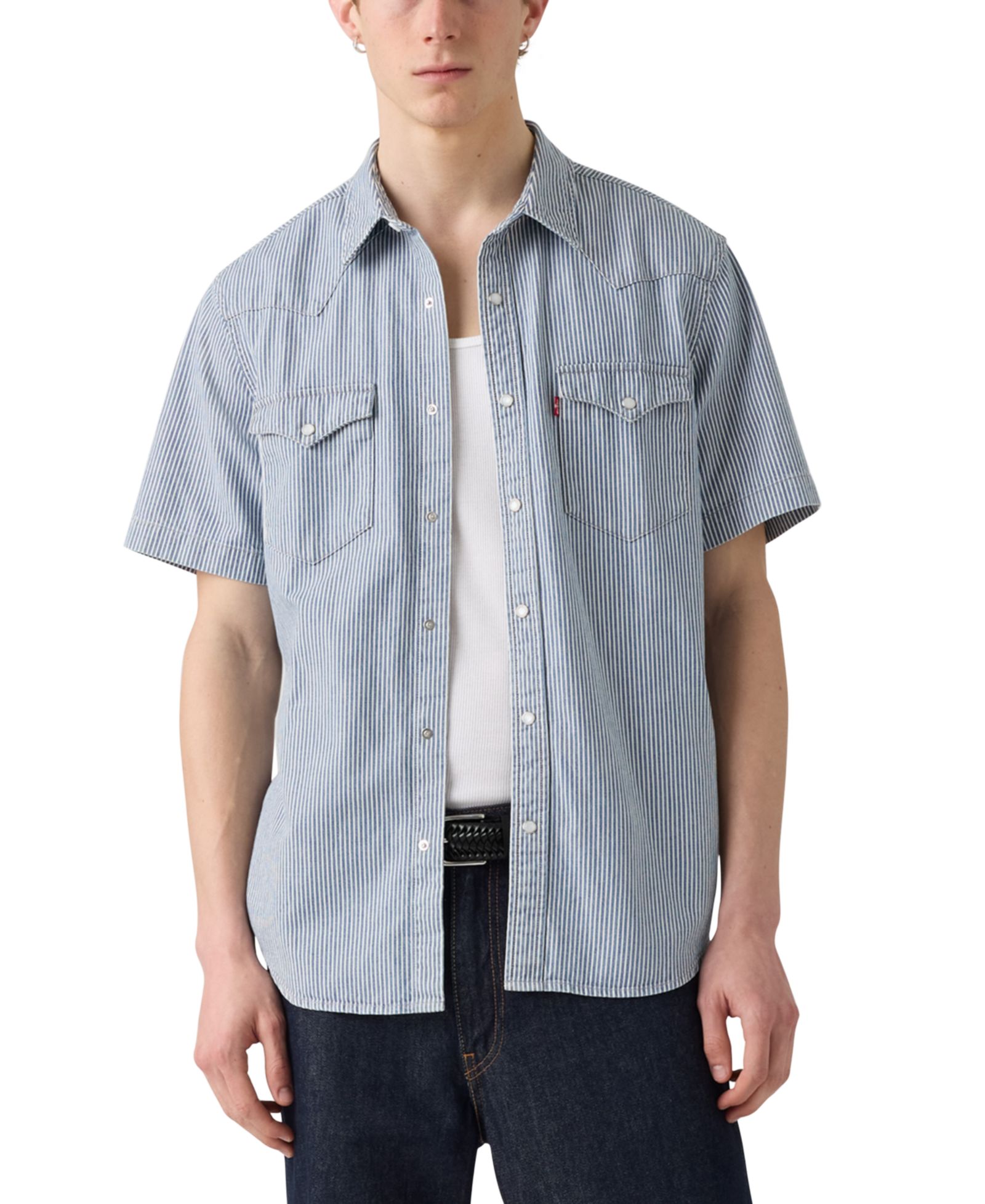 Рубашка Levi's® Men's Short Sleeve Snap-Front Western
