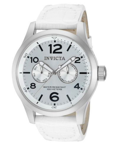 Invicta Men's 12170 Specialty Quartz 3 Hand Silver Dial Watch
